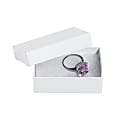 Partners Brand White Jewelry Boxes 2 1/2" x 1 1/2" x 7/8", Case of 100 1 thumbnail image