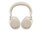 Jabra Evolve2 85 MS Stereo - Headset - full size - Bluetooth - wireless, wired - active noise canceling - 3.5 mm jack - noise isolating - beige - Certified for Microsoft Teams