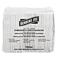 Genuine Joe 2-Ply Luncheon Napkins, 13" x 11 1/4", 100% Recycled, White, 400 Per Pack, Carton Of 6 Packs