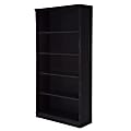 South Shore Morgan 5-Shelf Bookcase, Black Oak