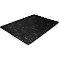 Genuine Joe Marble Top Anti-fatigue Mats - Office, Airport, Bank, Copier, Teller Station, Service Counter, Assembly Line, Industry - 24" Width x 36" Depth x 0.500" Thickness - High Density Foam (HDF) - Black Marble - 1Each