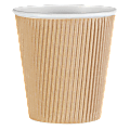 Genuine Joe Ripple Hot Cups, 10 Oz, Brown, Pack Of 25 1 thumbnail image
