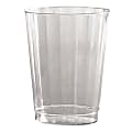 WNA Classic Crystal™ Plastic Fluted Tumblers, Tall, 10 Oz, Clear, 12 Tumblers Per Pack, Carton of 20 Packs
