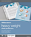 Office Depot® Brand Heavyweight Sheet Protectors, 8-1/2" x 11", Non-Glare, Box Of 50