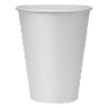 Genuine Joe Polyurethane-Lined Disposable Hot Cups, Single, 12 Oz, White, Pack Of 1000