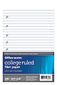 Office Depot® Brand College-Ruled Notebook Filler Paper, 7-Hole Punched, 8 1/2" x 5 1/2", 120 Sheets 1 thumbnail image