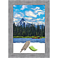 Amanti Art Picture Frame, 25" x 35", Matted For 20" x 30", Bark Rustic Gray