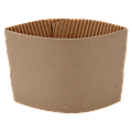 Genuine Joe Corrugated Hot Cup Sleeves, Brown, Carton Of 1,000 1 thumbnail image