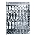 Partners Brand Cool Shield Bubble Mailers, 10-1/2"H x 12-3/4"W x 3/16"D, Silver, Case Of 50 Mailers
