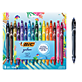 BIC Gelocity Quick Dry Retractable Gel Pens, Medium Point, 0.7MM, Assorted Colors, Pack of 16 1 thumbnail image