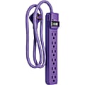 PowerGear Surge 6-Outlet Surge Protector, 3' Cord, Purple, 38906 1 thumbnail image