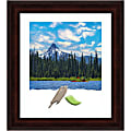 Amanti Art Rectangular Picture Frame, 25” x 29" With Mat, Coffee Bean Brown 1 thumbnail image