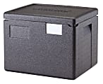 Cambro Cam GoBox Half-Size Top Loading Food Transporter, 12-7/16"H x 13"W x 15-7/16"D, Black 1 thumbnail image