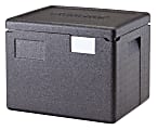 Cambro Cam GoBox Half-Size Top Loading Food Transporter, 12-7/16"H x 13"W x 15-7/16"D, Black