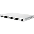 Cisco 350 CBS350-48T-4G Ethernet Switch - 52 Ports - Manageable - 2 Layer Supported - Modular - 4 SFP Slots - 48.64 W Power Consumption - Optical Fiber, Twisted Pair - Rack-mountable - Lifetime Limited Warranty