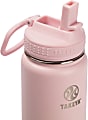 Takeya Actives Straw Reusable Water Bottle, 24 Oz, Blush