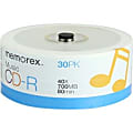 Memorex Music CD Recordable Media - CD-R - 40x - 700 MB - 30 Pack Spindle 1 thumbnail image