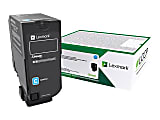 Lexmark - Cyan - original - toner cartridge LCCP, LRP - for Lexmark CS730de, CX735adse 1 thumbnail image