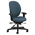 HON® Fabric High-Back Chair With Seat Glides, Cerulean/Blue/Black 1 thumbnail image