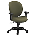 HON® 7600 Series Fabric Mid-Back Chair, Olive Green/Black 1 thumbnail image