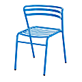 Safco® CoGo™ Indoor/Outdoor Chair, Blue, Set Of 2