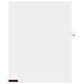 Kleer-Fax® Individual Tab 100% Recycled Legal Exhibit Dividers, Side Tab, Letter Size, 10