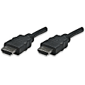 Manhattan HDMI Cable, 1080p@60Hz (High Speed), 7.5m, Male to Male, Black, Fully Shielded, Gold Plated Contacts, Lifetime Warranty, Polybag - 308441 1 thumbnail image