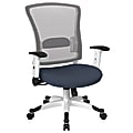 Office Star™ Space Seating Mesh Mid-Back Chair, Brackle Blue/White