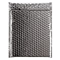 Partners Brand Silver Glamour Bubble Mailers 9" x 11 1/2", Pack of 100