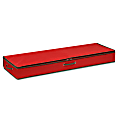 Honey-can-do SFT-01598 40" Canvas Gift Wrap Organizer, Red/Pine Green - 12x Wrapping Paper - 6 Compartment(s) - SFT01598 1 thumbnail image