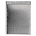 Partners Brand Silver Glamour Bubble Mailers 13" x 17 1/2", Pack of 100