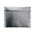 Partners Brand Silver Glamour Bubble Mailers 13 3/4" x 11", Pack of 48
