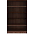 Lorell® 60"H 5-Shelf Bookcase, Walnut 1 thumbnail image