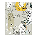 TF Publishing Monthly Planner, 8" x 6-1/2", Flowers/Gray, January to December 2022 1 thumbnail image