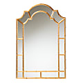 Baxton Studio Bedivere Rectangular Accent Wall Mirror, 45”H x 30”W x 1/4”D, Antique Goldleaf