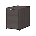 Bush Business Furniture Jamestown Small Storage Cabinet With Door, Storm Gray, Standard Delivery