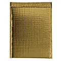Partners Brand Gold Glamour Bubble Mailers 13" x 17 1/2", Pack of 100