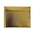 Partners Brand Gold Glamour Bubble Mailers 13 3/4" x 11, Pack of 48