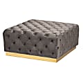 Baxton Studio Verene Cocktail Ottoman, Gray 1 thumbnail image