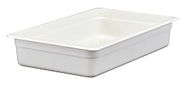 Cambro Camwear GN 1/1 Size 4" Food Pans, 4”H x 12-3/4”W x 20-7/8”D, White, Set Of 6 Pans 1 thumbnail image