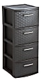 Inval 33"H Storage Cabinet With 4 Drawers, Espresso