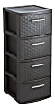 Inval 33"H Storage Cabinet With 4 Drawers, Espresso 1 thumbnail image