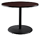 National Public Seating Round Café Table, 30"H x 36"W x 36"D, Mahogany/Black 1 thumbnail image