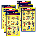 Scholastic Teacher Resources Stickers, Dog Man, 60 Stickers Per Pack, Set Of 6 Packs