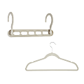 Honey Can Do Collapsible And Velvet Hangers, White, Pack Of 55 Hangers 1 thumbnail image