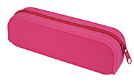 Divoga™ Tubular Silicone Pencil Pouch, 8"H x 2"W x 2 1/2"D, Pink