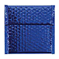 Partners Brand Blue Glamour Bubble Mailers 7" x 6 3/4", Pack of 72