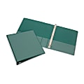 SKILCRAFT® View 3-Ring Binder, 3" Round Rings, Green (AbilityOne 7510-01-272-3231) 1 thumbnail image