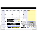 AT-A-GLANCE® QuickNotes® 13-Month Academic Desk Pad Calendar, 17 3/4" x 10 7/8", July 2017 to July 2018
