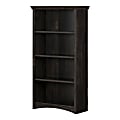 South Shore Gascony 57-3/4"H 4-Shelf Bookcase, Rubbed Black 1 thumbnail image